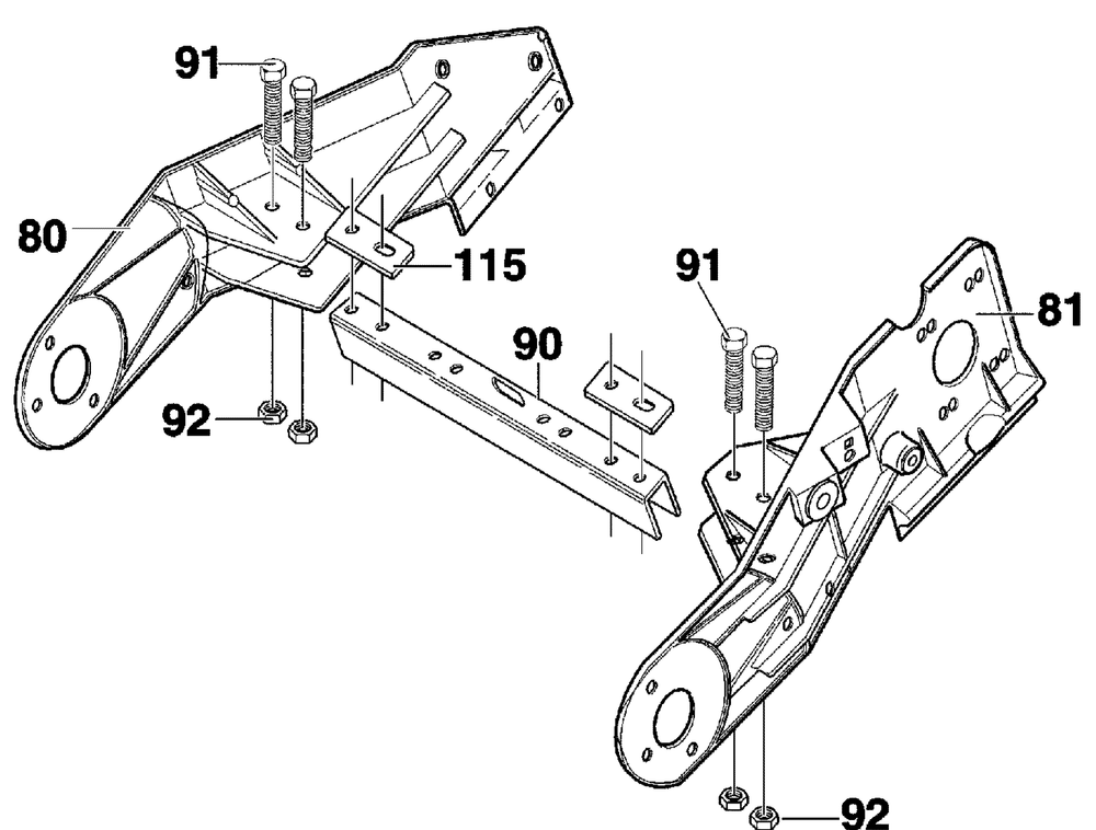 Frame Assembly Diagram and Parts List for 620000X30NC 2004 Briggs and Stratton Snow Blower